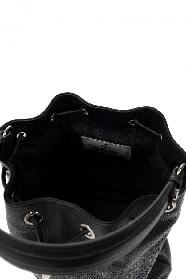 CASABLANCA SHOULDER BAG WITH LOGO - 'Carrie' bucket bag